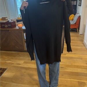 Black Knit Sweater dress